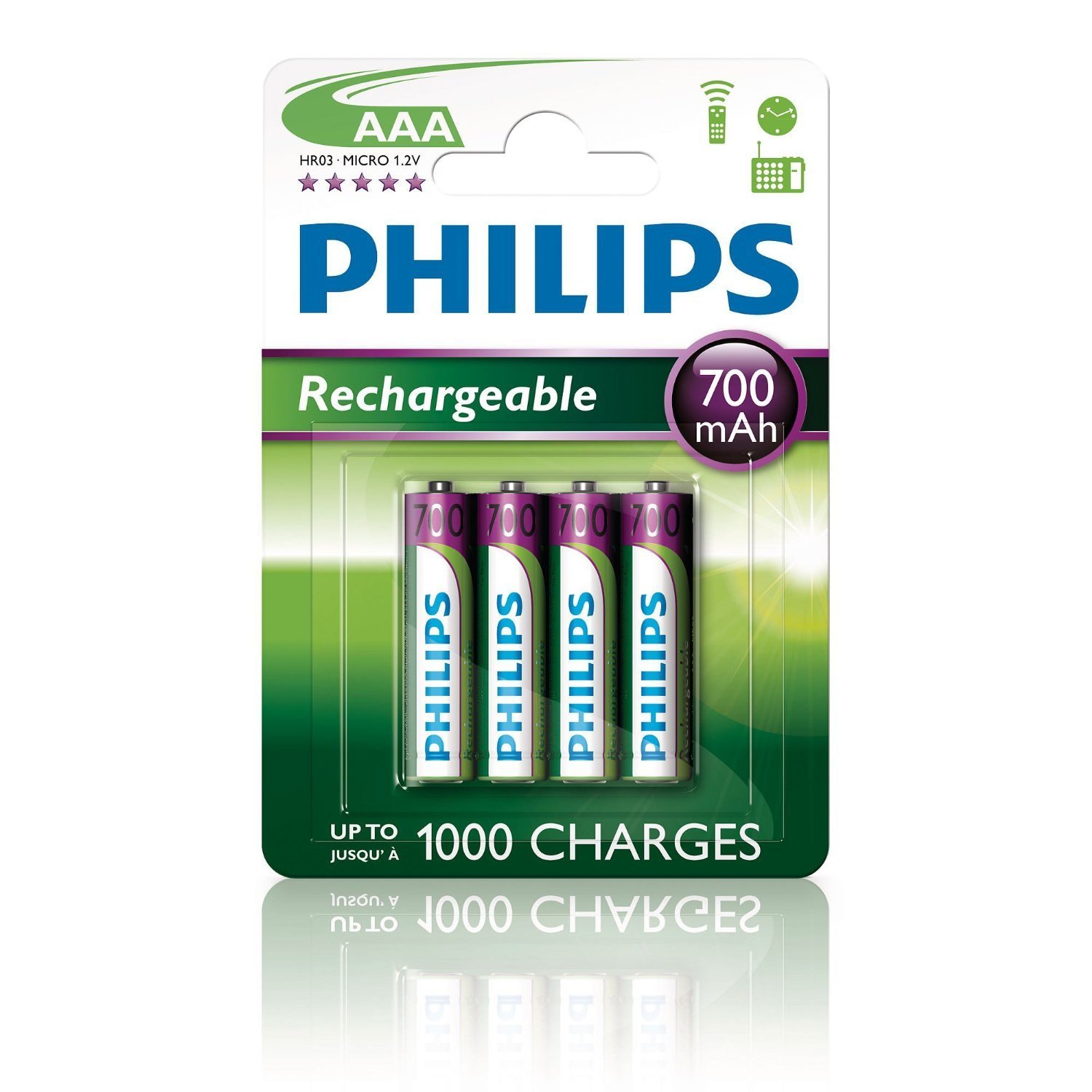 Phillips Battery 2xaaa 700mAh